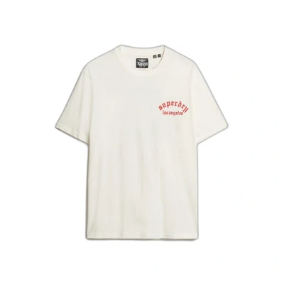 Imagen de Superdry NEO TRAD Tattoo Camiseta estampada, Hombre, Talla: Medium, Bone white