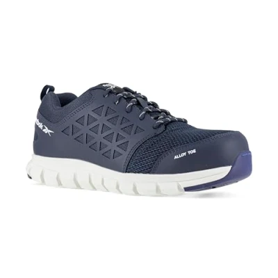 Imagen de Reebok Work ib1030 S1P 45 Excel luz aluminio para dedo del pie Athletic Pr zapato de trabajo, 45, azul marino/blanco