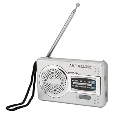 Imagen de VBESTLIFE Radio FM Portátil, Am Transistor DSP Chip Mini Digital Reproductor de Música con Altavoz, Conector para Auriculares Altavoz