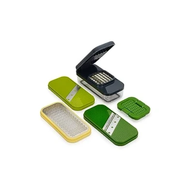 Imagen de Joseph Multi Prep Compact 4 en 1 Cortador Multifuncional de Cocina, Madolina, Picadora Manual Verduras, Rallador, con Contenedor