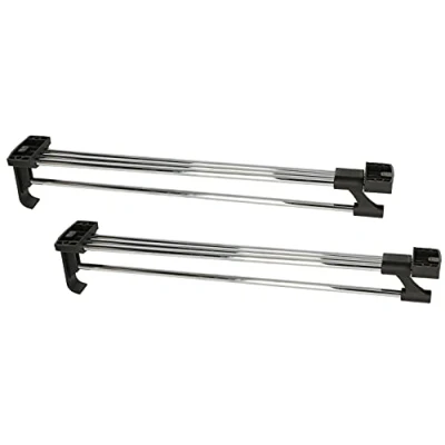 Imagen de KOTARBAU® 2 x Colgadores extraíbles de perchas, Barras extensibles armario 40 cm, Barra o vestidor, guardarropa, Perchero telescópico, Soporte para armarios, uds