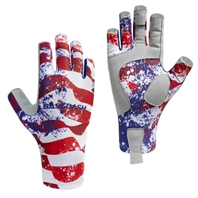Imagen de Bassdash Altime Guantes de Pesca sin Dedos con protección Solar UPF 50+ para Hombre y Mujer Kayak Remo Senderismo Ciclismo conducción Tiro Entrenamiento
