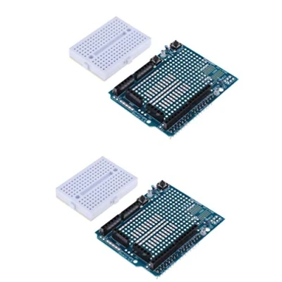 Imagen de HiLetgo 2pcs UNO R3 Proto Shield Prototype Expansion Board with SYB 170 Mini Breadboard Based for Arduino ProtoShield