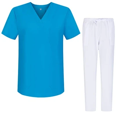 Imagen de MISEMIYA Pijamas Sanitarios Unisex Uniformes Médicos G713 6802 XS, Celeste 68