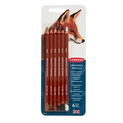 Imagen de Derwent Drawing Set de 6 lápices colores