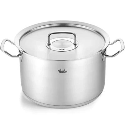 Imagen de Fissler Original Profi Collection Olla de 10,0 L y 28 cm diámetro, acero inoxidable, con tapa metal, escala medición interior, inducción