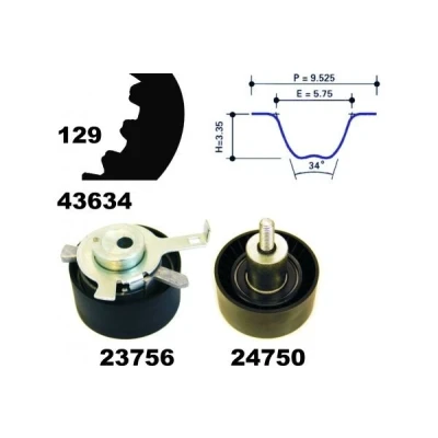 Imagen de MAPCO 23603 Kit de correa distribución 129 FORD: Tourneo Connect, Focus Mk1 Hatchback, Transit Connect Furgón