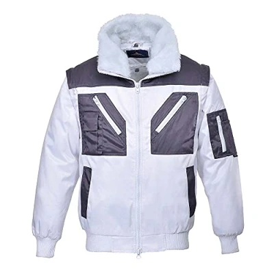 Imagen de Portwest Cazadora Pilot Bicolor, Tamaño: 4XL, Color: Blanco, PJ20WHR4XL