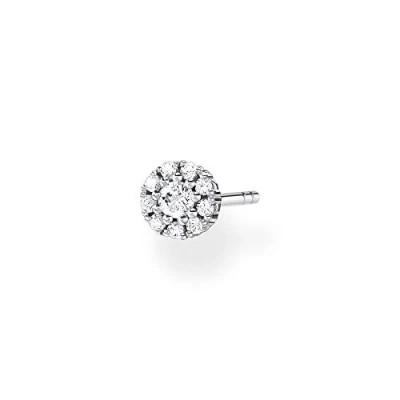 Imagen de THOMAS SABO Pendientes Individuales Piedras Blancas Plata de Ley 925 H2141 051 14, Plateado