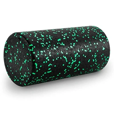 Imagen de ProsourceFit High Density Foam Rollers 12 inches long, Firm Full Body Athletic Massage Tool for Back Stretching, Yoga, Pilates, Post Workout Muscle Recuperation, Black/Green