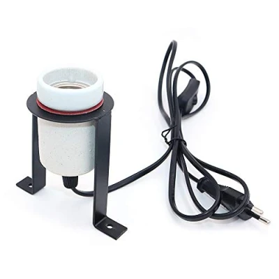 Imagen de POFET Reptile Soporte de lámpara Calor cerámica para Mascotas Calentador E27 Bulb EU Plug