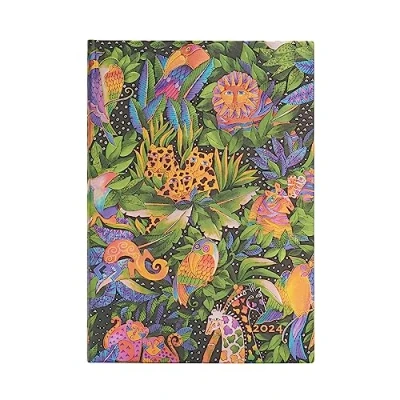 Imagen de Paperblanks Agendas de 12 Meses Flexis Tapa Blanda 2024 Canción la Jungla Apaisado Midi (125 x 175 mm)