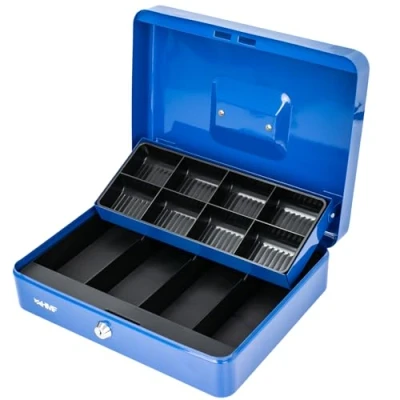 Imagen de HMF 15130 05 Caja de caudales para mercado 30 x 24 9 cm, azul