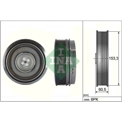 Imagen de INA 544 0505 10 Polea de Cigüeñal 153 BMW: X1, 2 Active Tourer