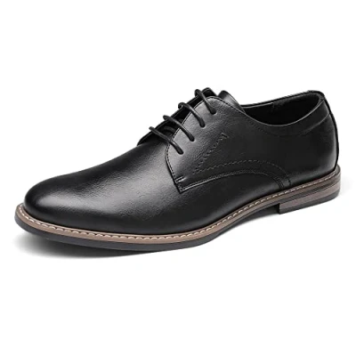 Imagen de Bruno Marc Zapatos Vestir Derby Homres Zapatillas de Cordones Oxfords para Hombre Negro SBOX2215M E Talla 40 (EUR)