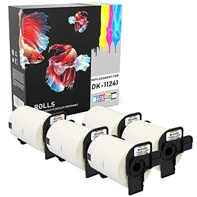 Imagen de Prestige Cartridge 5x DK11241 102mm x 152mm Etiquetas para envíos (200 Etiquetas/Rollo) Brother P Touch QL 1050 1060N 1100 1110NWB