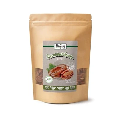 Imagen de Biojoy Nueces Pecanas Crudas Ecológicas (500 g Mitades), sin sal y tostar