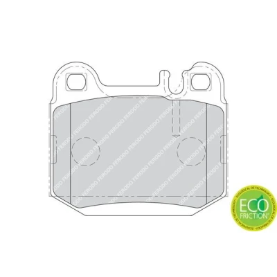 Imagen de FERODO PREMIER ECO FRICTION FDB1512 Juego de pastillas freno preparado para indicador desgaste sin accesorios MERCEDES BENZ: Clase ML