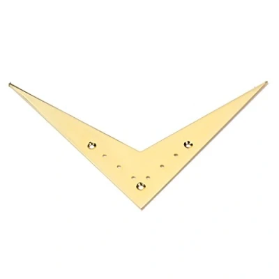 Imagen de Alnicov Gran 6 cuerdas Flying V Style Guitar Bridge Tailpiece compatible para Parts Accesorios (Oro)