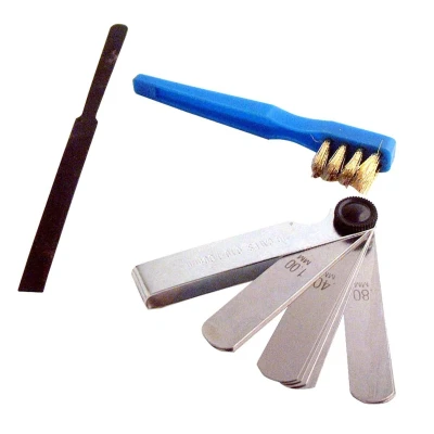 Imagen de XL 300204 Cepillo bujía de encendido cleaning brush, file, set of shims