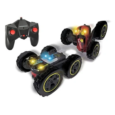 Imagen de Dickie Toys Coche Radiocontrol Flippy. 2 Canales, 2,4GHz, función de rotación y volteo, hasta 8 km/h, 1:28, 18cm, a Partir 6 años (201104001)