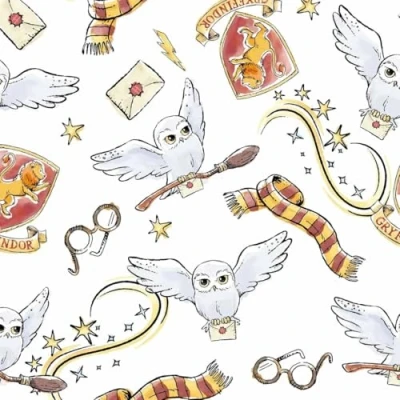 Imagen de BELUM Funda Nórdica Harry Potter Modelo Hedwig con Botones 100% algodón de Calidad (Cama 120 (200X200 cm.))