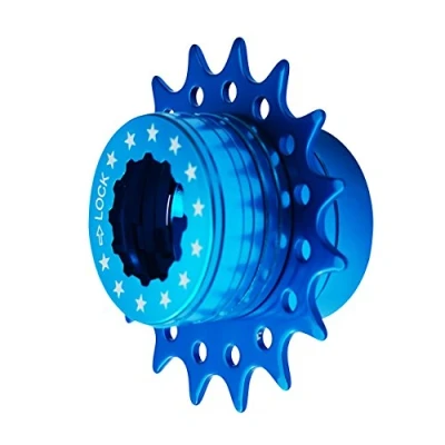 Imagen de Cervus Bicicleta Fixie Sola Velocidad Cassette Kit de conversión Compatible Shimano 18T Colores (Azul)