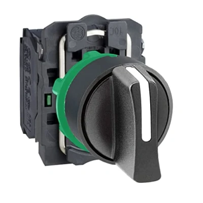 Imagen de Schneider Electric XB5AD33 Selector Diámetro 22, Mango de 3 Posiciones, 2 Na, Negro