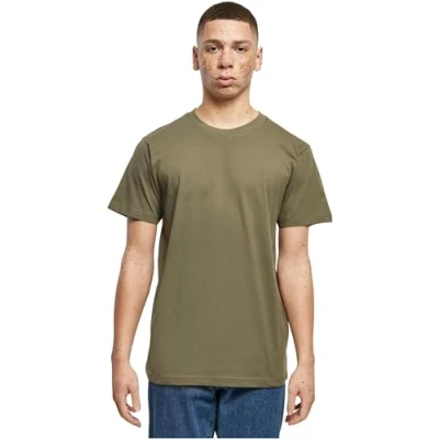 Imagen de Build Your Brand T Shirt Round Neck Camiseta, Hombre, olive, L