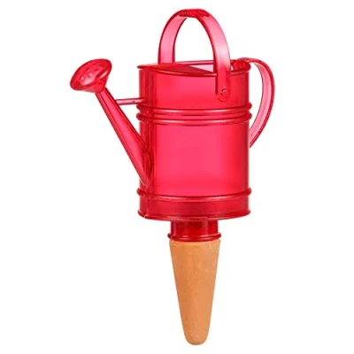 Imagen de Scheurich dispensador de Agua Nelly 1 x Rojo 110 ml cantidad llenado Bola riego pequeña con pie Arcilla Plantas y Flores Terracota Tallo