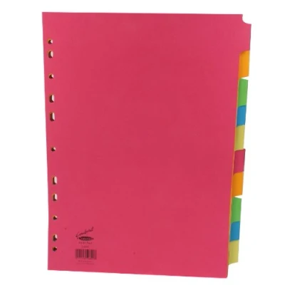 Imagen de Concord Subject Dividers Separadores de índice (10 unidades), sortidos