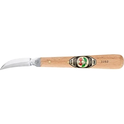 Imagen de Kirschen 815412 Cuchillo (hoja oblicua, mango de madera haya)