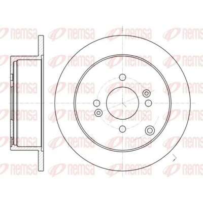 Imagen de REMSA 61024.00 Disco de freno Eje trasero 262, 262 10 4 macizo HYUNDAI: Getz, i20 I Hatchback, ACCENT 3, KIA: RIO 2