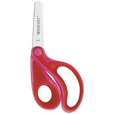 Imagen de Westcott 22001 00 Ergo Junior Soft Grip Tijeras Manualidades, 13 cm, Acero, Color Rosa, 12.9 x 6.1 1 cm