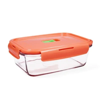Imagen de Luminarc Pure Box Holy Recipiente Rectangular Hermético Vidrio 19x13x7,3cm 122cl Bicolor