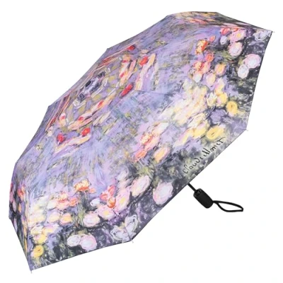 Imagen de VON LILIENFELD Paraguas Bolsillo Claude Monet: Nenúfar Apertura y Cierre Automático Resistente al Viento Flor Plegable Ligero Estable Compacto Arte