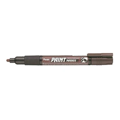 Imagen de Pentel 4.0mm Bala Punto Pintura Rotulador con Base Celulosa Permanente Colores Vivos Marrón