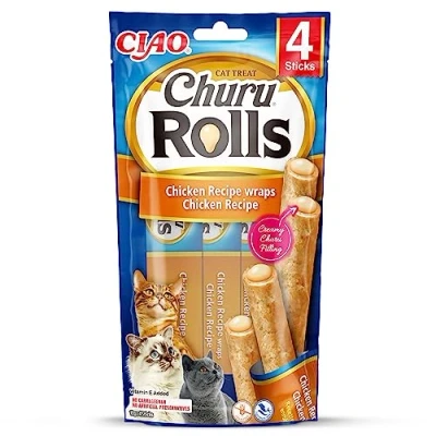 Imagen de CHURU Cat Rolls Receta DE Pollo 4X 10GR