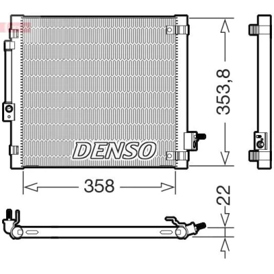 Imagen de Condensador, aire acondicionado DENSO DCN99081