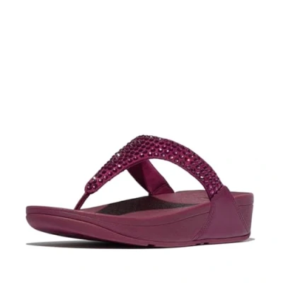 Imagen de Fitflop Lulu Maxi Crystal Toe Post Sandals, Sandalia Mujer, Rubí, 39 EU