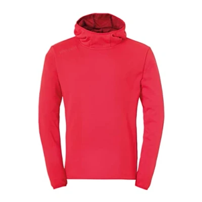Imagen de Uhlsport Essential Hoodie Sudadera con Capucha para Hombre algodón/poliéster Reciclado Rojo Tamaño L