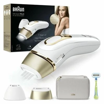 Imagen de Depiladora IPL Braun Luz Pulsada Silk expert Pro 5 PL5152, Reducción Permanente Vello Visible, Skin 2.0