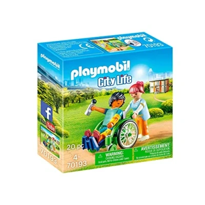 Imagen de Playmobil CITY LIFE PATIËNT IN Rolstoel Juguete para niños, Talla: One Size, Multicolor