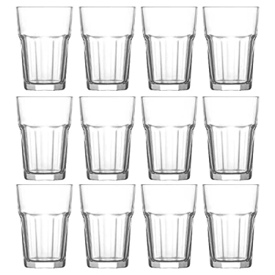 Imagen de AC Pack de 12 Vasos Modelo “Aras Fabricación en Cristal Resistente Apto para lavavajillas 300 ML Unidades