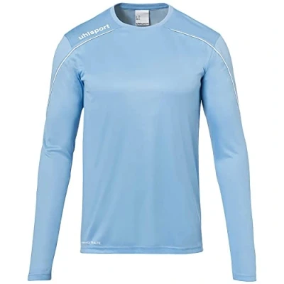 Imagen de uhlsport Stream 22 Trikot Langarm Sudadera De Entrenamiento, Hombre, Celeste/Blanco, L