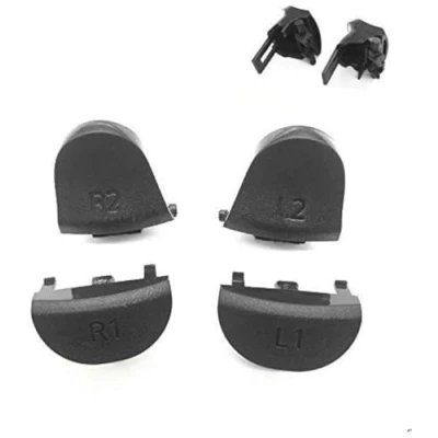 Imagen de GGZone L1 R1 L2 R2 Botón de disparo con resorte para controlador PS4 Pro JDS 040 JDM (incluye resortes, reemplazo botones dañados)