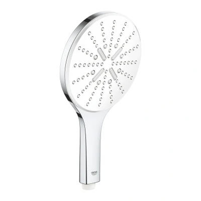 Imagen de GROHE Vitalio 150 SmartActive Teleducha 15 cm (3 chorros con pulsador de selección, menor consumo agua, sistema antical, montaje universal), cromo placa blanca, 26597000