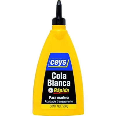Imagen de Ceys Cola blanca rápida para madera Acabado transparente 500 G