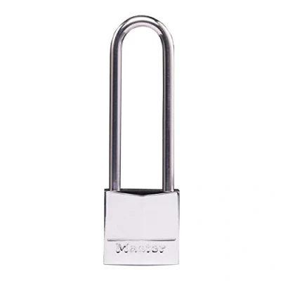 Imagen de Master Lock 639EURDLJ Candado Marino con Llave y Arco Largo, Plateado, 30 mm