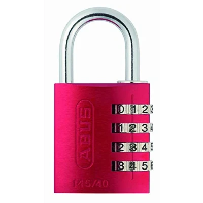 Imagen de Abus 145/40 rojo B Candado aluminio combinacion 40mm 4 dígitos blister